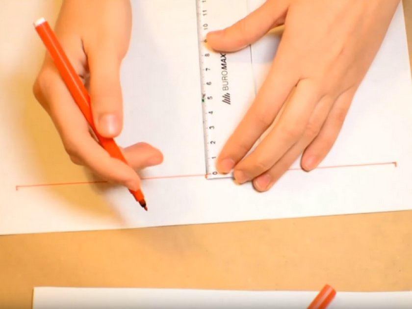 Проводим прямую линию Проводим прямую линию