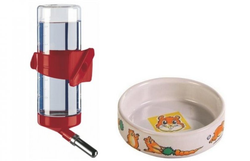 Кормушка и поилка для хомяка