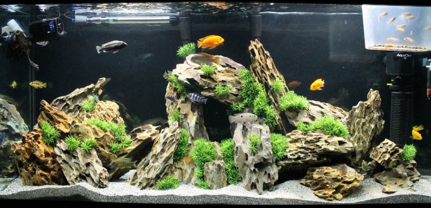 Пещера для рыб в аквариуме