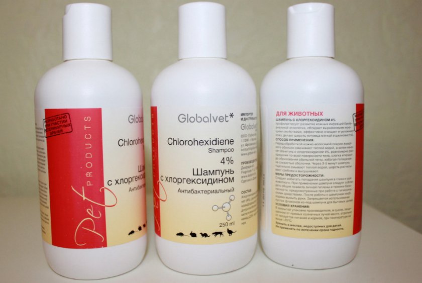 Шампунь с хлоргексидином для кошек