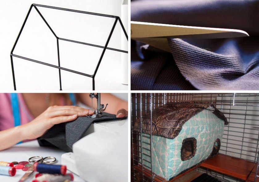 Изготовление домика из ткани