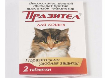 «Празител» (в таблетках) для кошек: от чего и как применять
